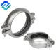Dn50 Stainless Steel Pipe Clamps Rigid Grooved Coupling Electroplating Matt Dn10 450psi