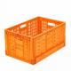 Customized Color Foldable Collapsible Stackable Tomato Basket Moving Fruit Crate