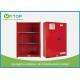 Red Color Flame Proof Storage Cabinets / Chemical Safety Cabinet 4 Gallon