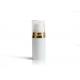 Travel Elegant White Empty Airless Cosmetic Bottles For Top End Facial Care Packaging