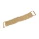 Rough Bamboo Fiber Bath Back Scrubber Strap With Wooden Handle