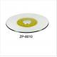 hot sale popular China factory yellow glass revolving plate for restaurant