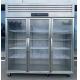 Commercial Kitchen Display Cooling Cabinets with 3-Door Reach-in Refrigerator Freezer