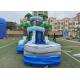 Jungle Palm Tree Theme EN71 Inflatable Water Slide With Pool