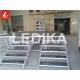 With Stair Disassembly Aluminum Stage Platform Performance Plywood 750kg / M2