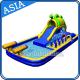 Outdoor  Inflatable Water Park Slide With Swimming Pool , Inflatable Aviva Water Park