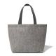 Popular Logo Printed Grey Felt Tote Bag / Personalized Grocery Tote Bags