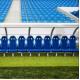 12 Seats Outdoor Stadium Seating , Soccer Shelter Bench For School Stadium