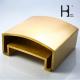 ISO9001 Anti Corrosion Brushed Brass Handrail For Staircase