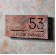 Modern Contemporary Corten Steel Wall Art Barn Signs House Number