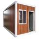 Galvanized Steel Frame Prefab Wooden Container House for Manufactured Portable Hotels