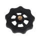 ABS Black 5 * 5 * 0.7mm Hot Bed Leveling Nut 3D Printer Accessories
