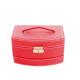 Portable Two Layer Jewelry Box Organizer With Lock Multifunction Jewellery Storage Box