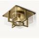 Inner Cylindrical Shade Brass Ceiling Light Flush Mount 40w