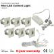 Dimmable 4W Mini LED Cabinet Spotlight + Led drive+Wire Kit LED jewelry showcase lighting