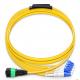 8 Fiber SM OM2MTP/MPO to LC Fan-out type MPO fiber optic cable