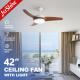 Sleek 3-Blade Ceiling Fan with Integrated LED Light Modern and Stylish Design