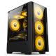 Compatible With M-ATX/ITX Motherboards Dual-mode Installation 5-fan Layout Panoramic Side Lighting Computer Case For Mid-range Gamers