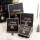 Set Of Four Different Size Cardboard Christmas Gift Box For Scarf Gloves