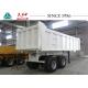 Square Shaped Semi Tipper Trailer 20-30 CBM Steel Frame With Long Life Span