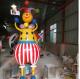 Outdoor Garden sculpture clown statue  strong fiberglass material in garden/ plaza/ shopping mall for attraction