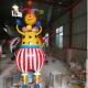 Outdoor Garden sculpture clown statue  strong fiberglass material in garden/ plaza/ shopping mall for attraction