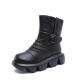 S309 Manufacturers Leather Handmade Short Boots Thickened Woolen Cotton Shoes Thick Bottom Increased Women'S Shoes Winte
