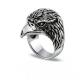 Men's Sterling Silver Vintage Animal Series Eagle Head Ring (042941)