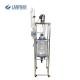 Lab Glass Reactor Solvothermal Kettle Chemical Reaction double layer