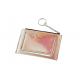 Hot Stamping Leather Credit Card Holder Womens Debossing Jelly Color
