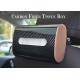 Corrosion Resistance Twill Carbon Fiber Tissue Box For Car