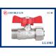 T Handle PN25 dzr ball valve Male With Pipe Connection