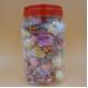 5.5g Lovely Bear shape ring candy deep in milk chocolate strawberry flavor Jar