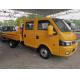 Yellow Mini Truck Transport 6 Wheel Dongfeng Cargo Truck Double Cab Row