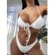 Bandeau Red Swimwear For Women Stylish Design Comfortable Fit Sexy Fashion Moisture Permeable Backless
