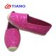 Sequinned Upper Two Tone Canvas Cushioned Espadrilles