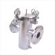 60 Micron T Type Stainless Steel Basket Strainer Filter Housing for Liquid Filtration