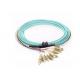 Singlemode / Multimode Ribbon Fiber Optic Pigtail SC OR LC 12CORE