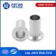 ASME B16.9 Stainless Steel Lap Joint Stub Ends Fittings SCH40 SCH80  to Industrial Pipe Systems