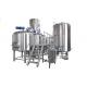 Professional 3 Vessel Brewhouse 2000L Micro Beer Brewery Equipment With Steam Heating