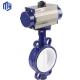 Durable PTFE Seal Material Ductile Iron Butterfly Valve with Stainless Steel Worm Gear