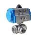 ISO 5211 Pneumatic Actuator Three Way Ball Valve T/L Type with 30-Day Return Refunds