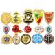 Metal Badge Custom Pins Two Tone Plating Gold Nickel Embossed 3D Badge Brooch