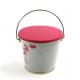 0.23mm Round Tin Bucket 5L Small Tin Bucket With Handle
