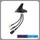 Round Shape Car Gsm Gps Antenna , AM FM Car Antenna 12 Cable Length