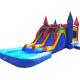 Double Lanes Inflatable Water Bounce House , Durable Attractive Water Slide Bounce House