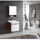 Multi-Layer Solid Wood Bathroom Vanity with Grey Grain and Glossy White Color