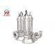 Stainless Steel Submersible Sewage Pump , Submersible Transfer Pump 1hp 5hp