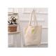 Stylish Reusable Canvas Shopping Bags Natural Fabric OEM / ODM Service