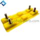 Yellow Poly Rubber Track Pad W1900  Milling Machine Spare Parts 2411111